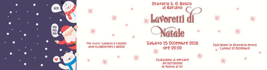 Lavoretti Di Natale Oratorio.Lavoretti Di Natale Parrocchia Di Bariano